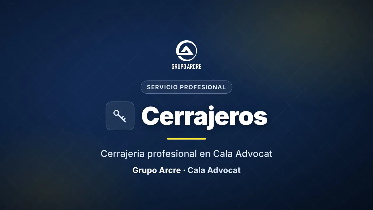 Cerrajería profesional en Cala Advocat