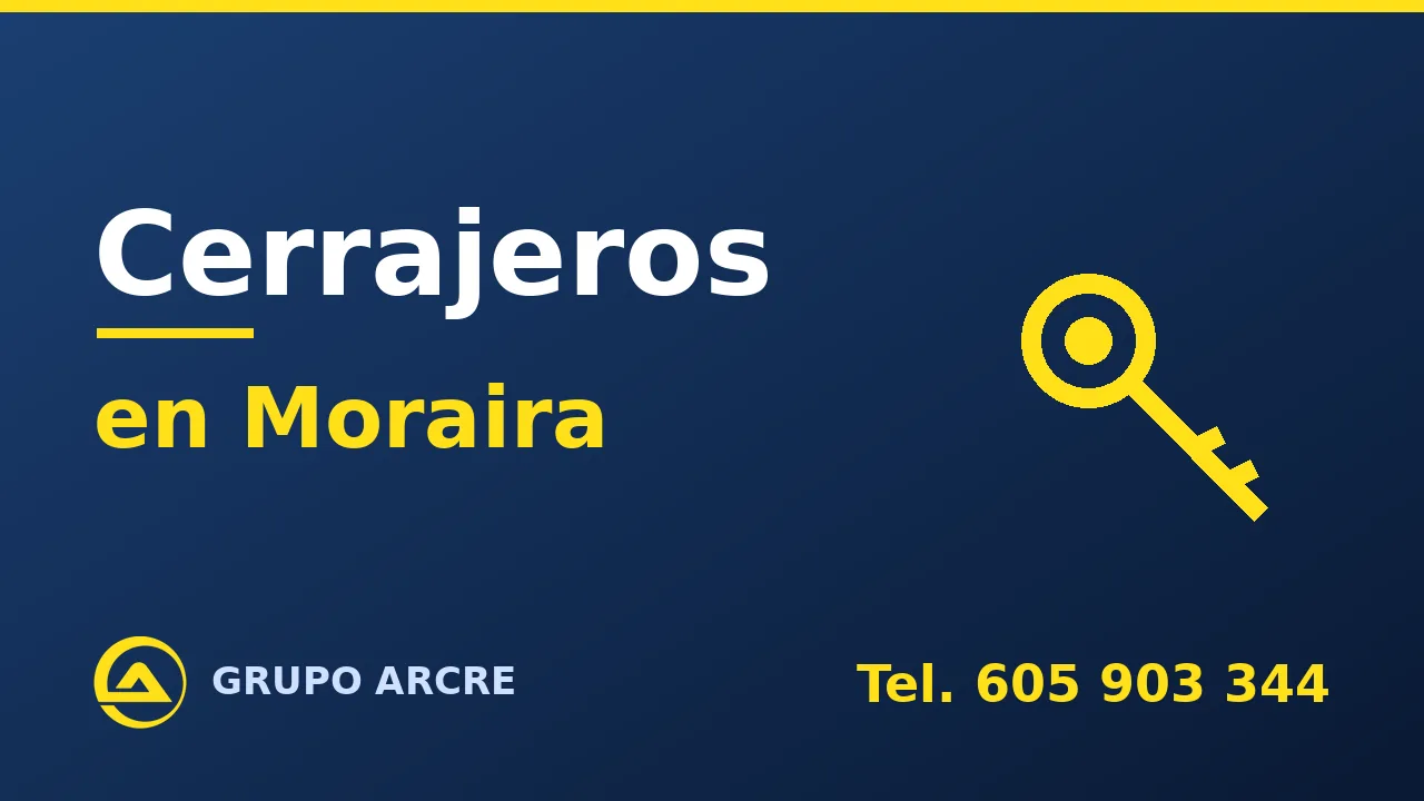 Cerrajería profesional en Moraira